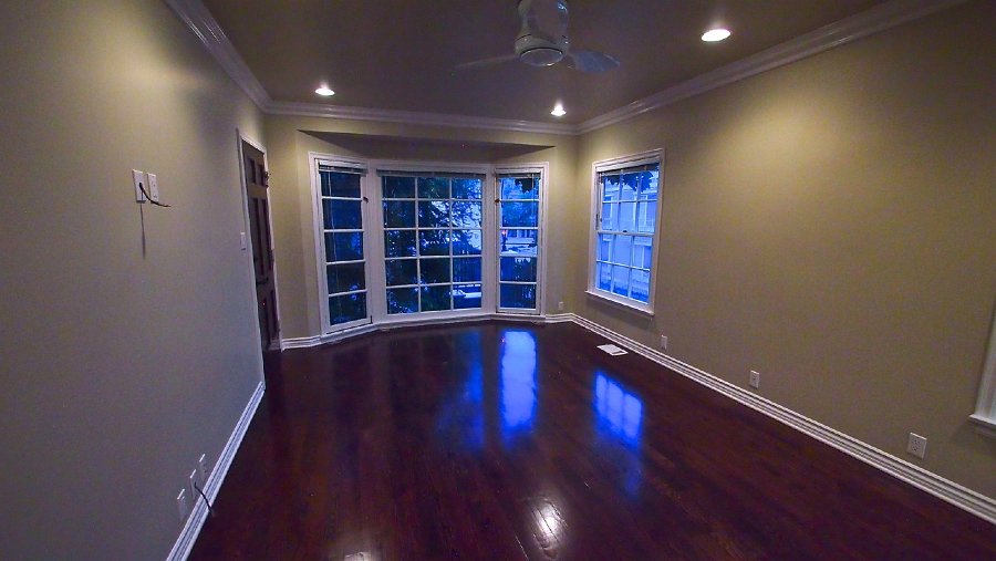 The livingroom with beautiful hardwood floors